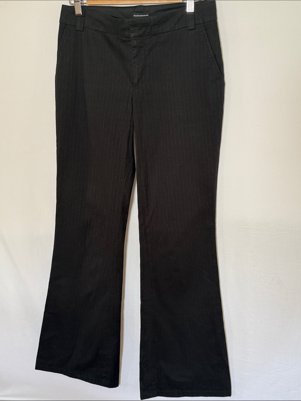 Club Monaco - Black women’s tone on tone pinstripe Dress Pants - slight flair